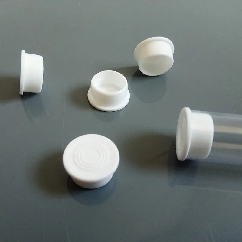 Naxilai 100個入り 卸売 透明プラスチックパッケージボックス 蓋付き PC収納チューブ 硬質チューブ 外径16mm