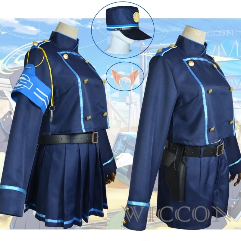 Blue Archive Tachibana Nozomi Tachibana Hikari Hyland Railway College Cosplay Costume Cos Game Anime Party Uniform Hallowen Play