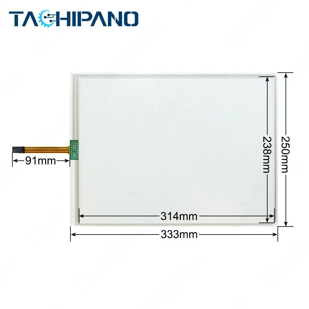 Pantalla táctil para Panel de R8112-45 R8112-45A, Panel táctil de cristal, R8112-45D