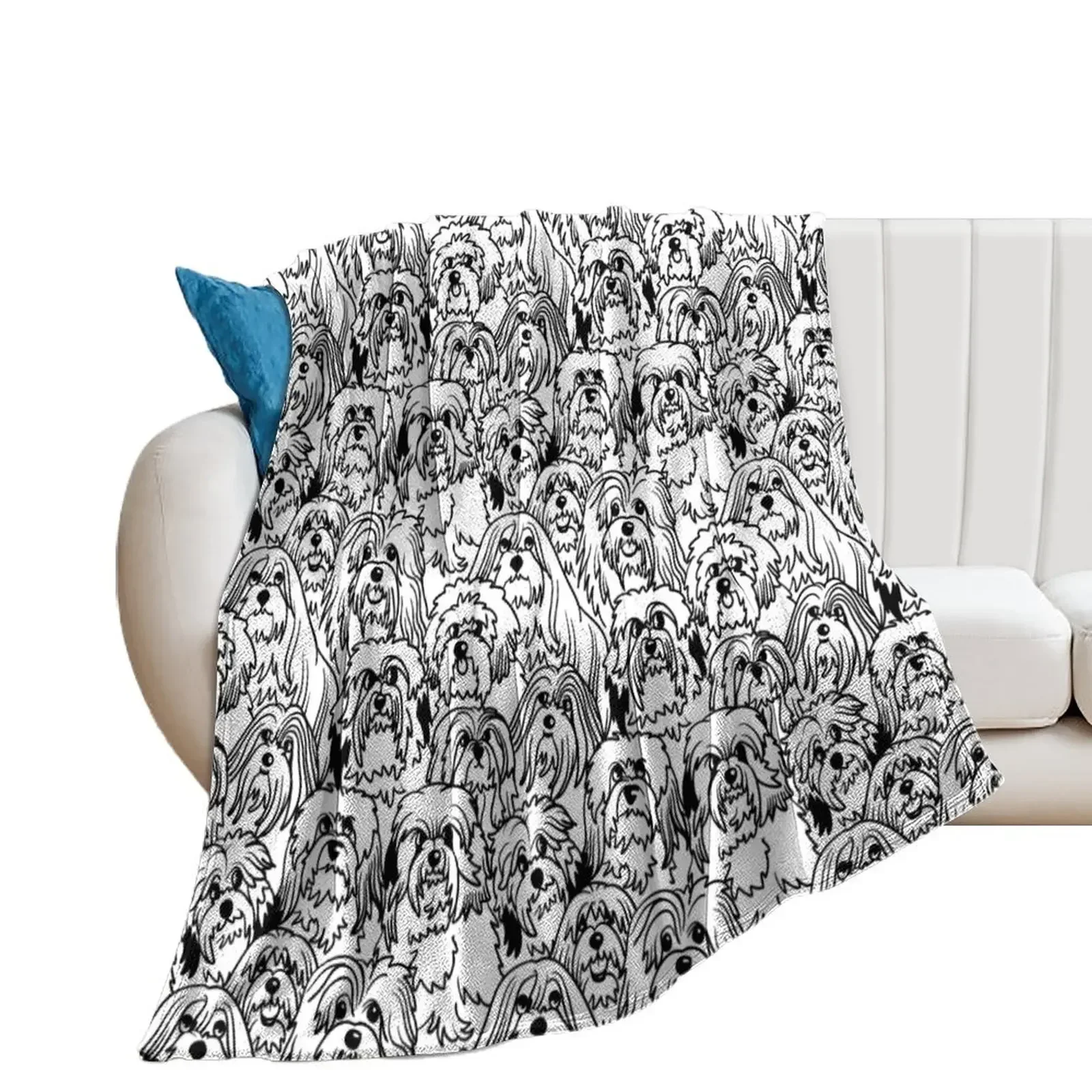 Oh Havanese Throw Blanket Thermal Flannels Blankets