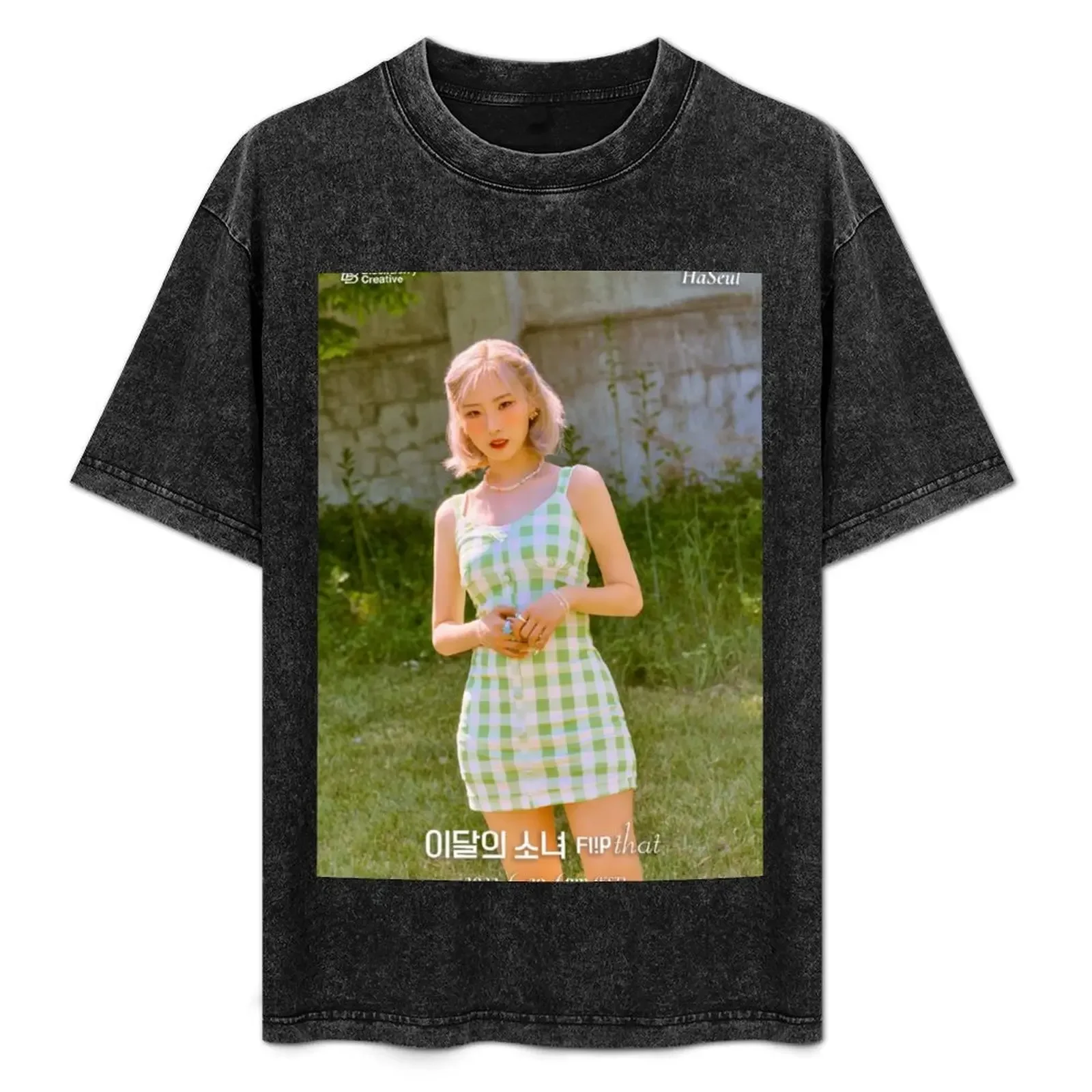 

Loona Haseul Flip that T-Shirt Soft Casual Short Sleeve Cotton Tee