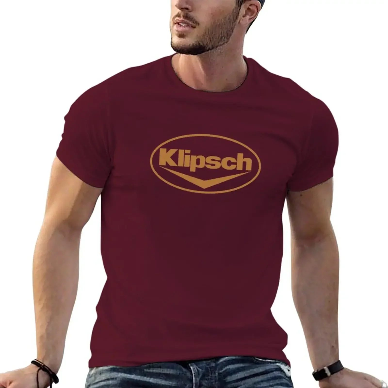 Short sleeve tee men Best Selling Klipsch Logo Essential T-Shirt for a boy boys whites oversized harajuku graphic t shirts funny