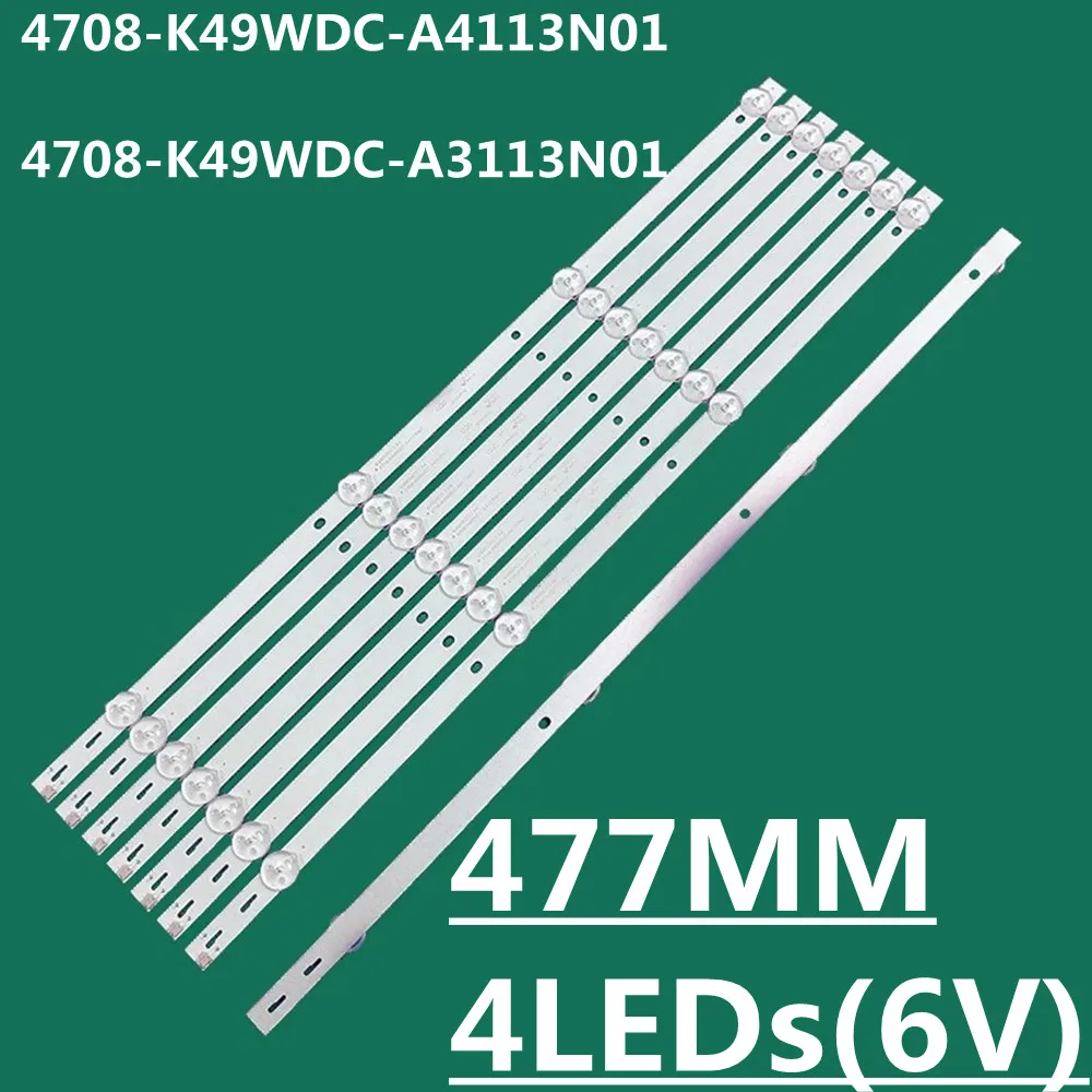 

477MM LED Strip 4lamps For K490WDC1C 49U5070 49PUF6032/T3 49PUF6052/T3 H49V5000