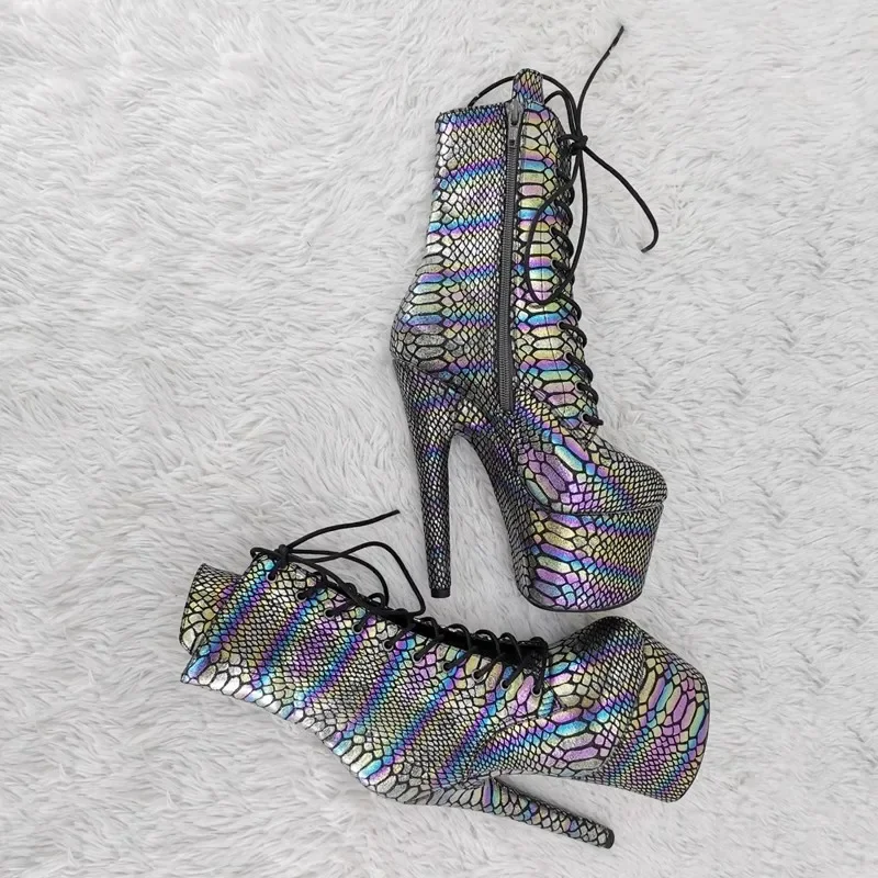 New Fashion Mixed Colors 17CM/7inches Pole Dancing Shoes High Heel Platform Women's Modern Boots