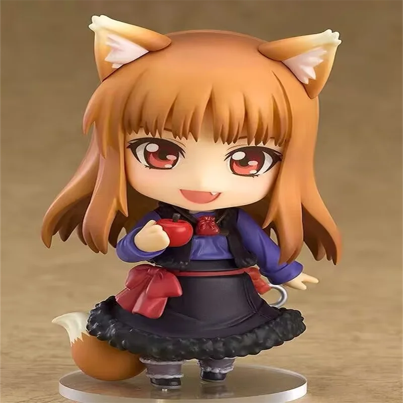 

In Stock Original 10 CM Q Version 728 Spice and Wolf Horo Action Model Toys Decoration Gift Desktop Ornaments