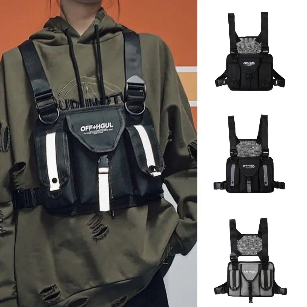 

Мужская нагрудная сумка-слинг из ткани Оксфорд, модная, стильная, для уличной моды и рабочей одежды, для активного отдыха и спорта