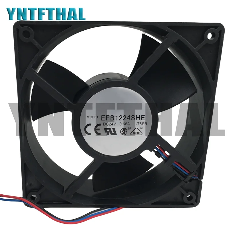 For EFB1224SHE EFB1224SHE-T8SB 12038 24V 0.66A CT Cooling Fan