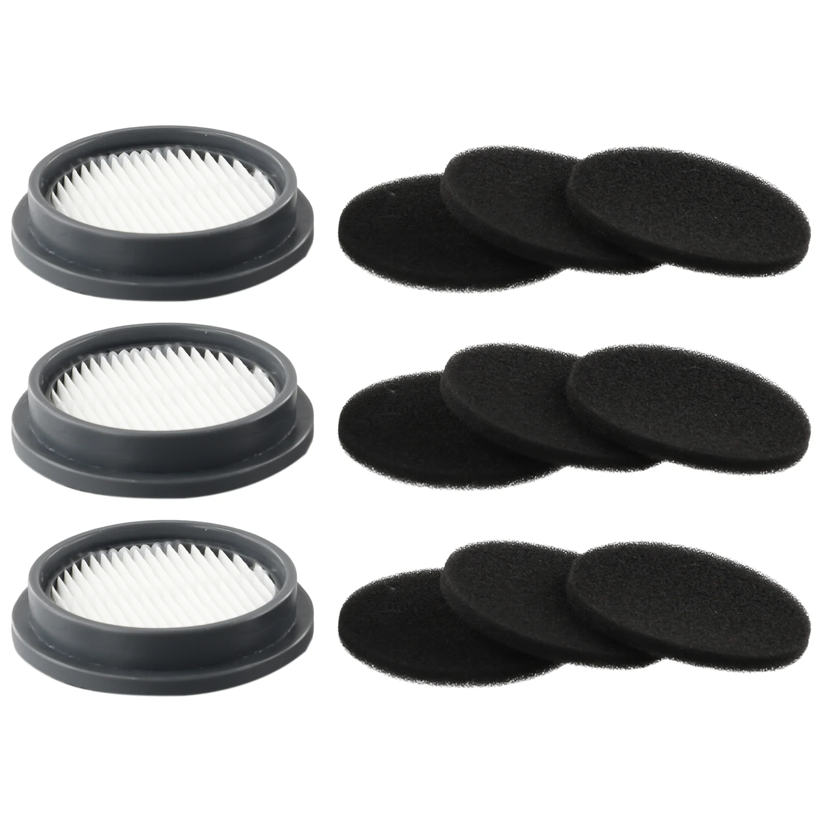 3 Pcs Filters & 9 Pcs Sponge Filters For Afoddon A200Pro/A200 For ORFELD B08/C10A/C10G For NEQUARE S12 S25 S26