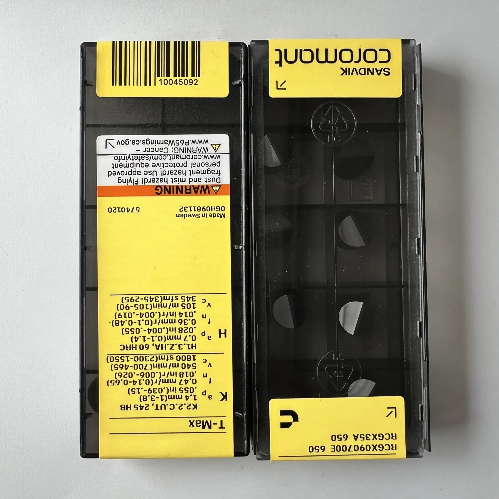 

SANDVIK / RCGX090700E 650 / Original Swedish hard alloy blade 10 Pcs