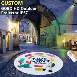 Custom Business Advertising Light Rersonnalisรฉ Outdoor Waterproof IP67 Image Rotation Led Logo Projector On Shop Entrance Floor
