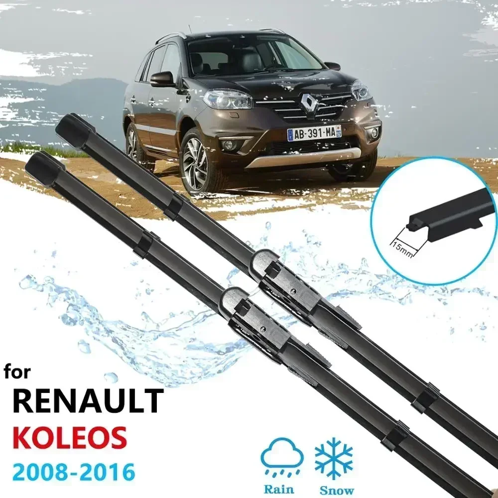 For Renault Koleos Samsung QM5 2008~2016 Front Windscreen Windshield Wipers Car Accessories 2012 2013 2014 2015 Car Wiper Blades