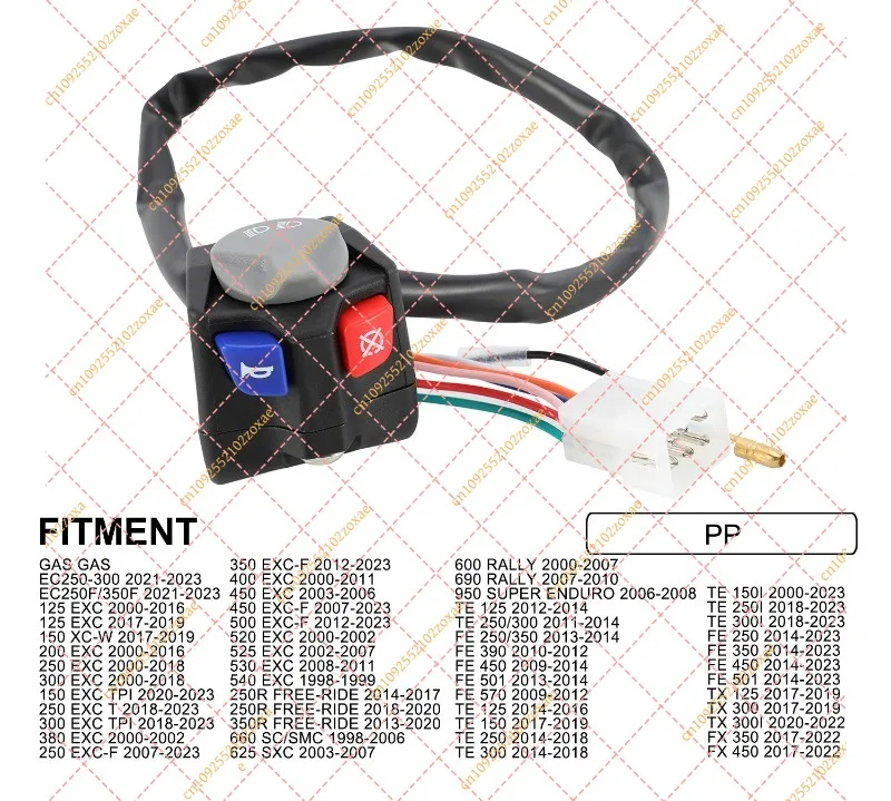 Universal Handlebar Switch for 125 250cc Off-Road Dirt Bike Pit Trail Motorbike Modification Accessory Replacement Part