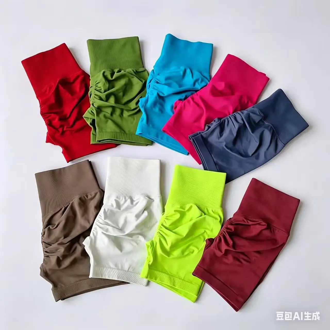 

Женские спортивные шорты с эффектом подтяжки ягодиц, высокой талией и утягивающим эффектом, для бега, быстросохнущие, укороченные, облегающие.