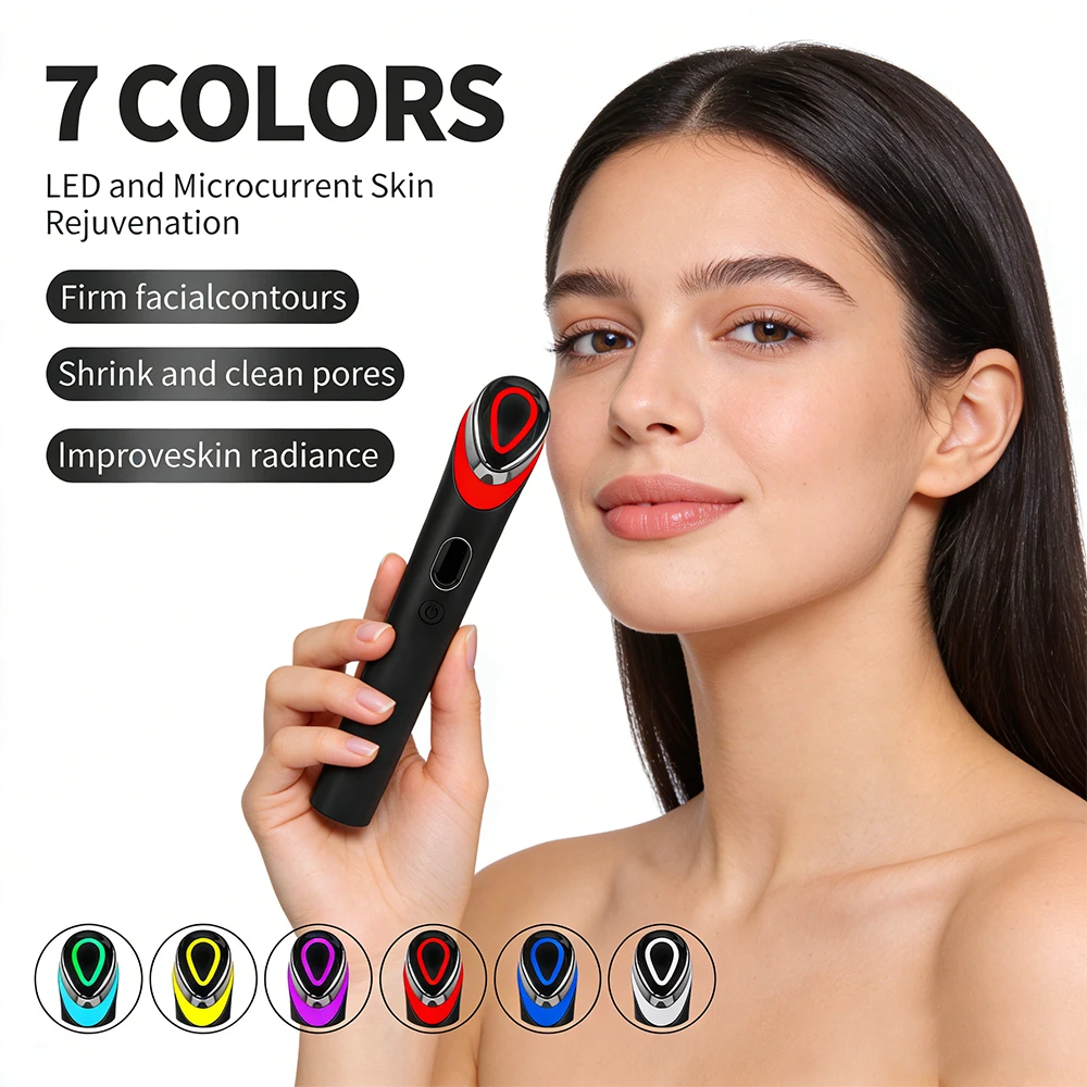 7 couleurs Age-R Booster Pro soins de la peau du visage Anti-rides dispositif de beauté EMS microcourant ascenseur masseur usage domestique outil de soins de la peau