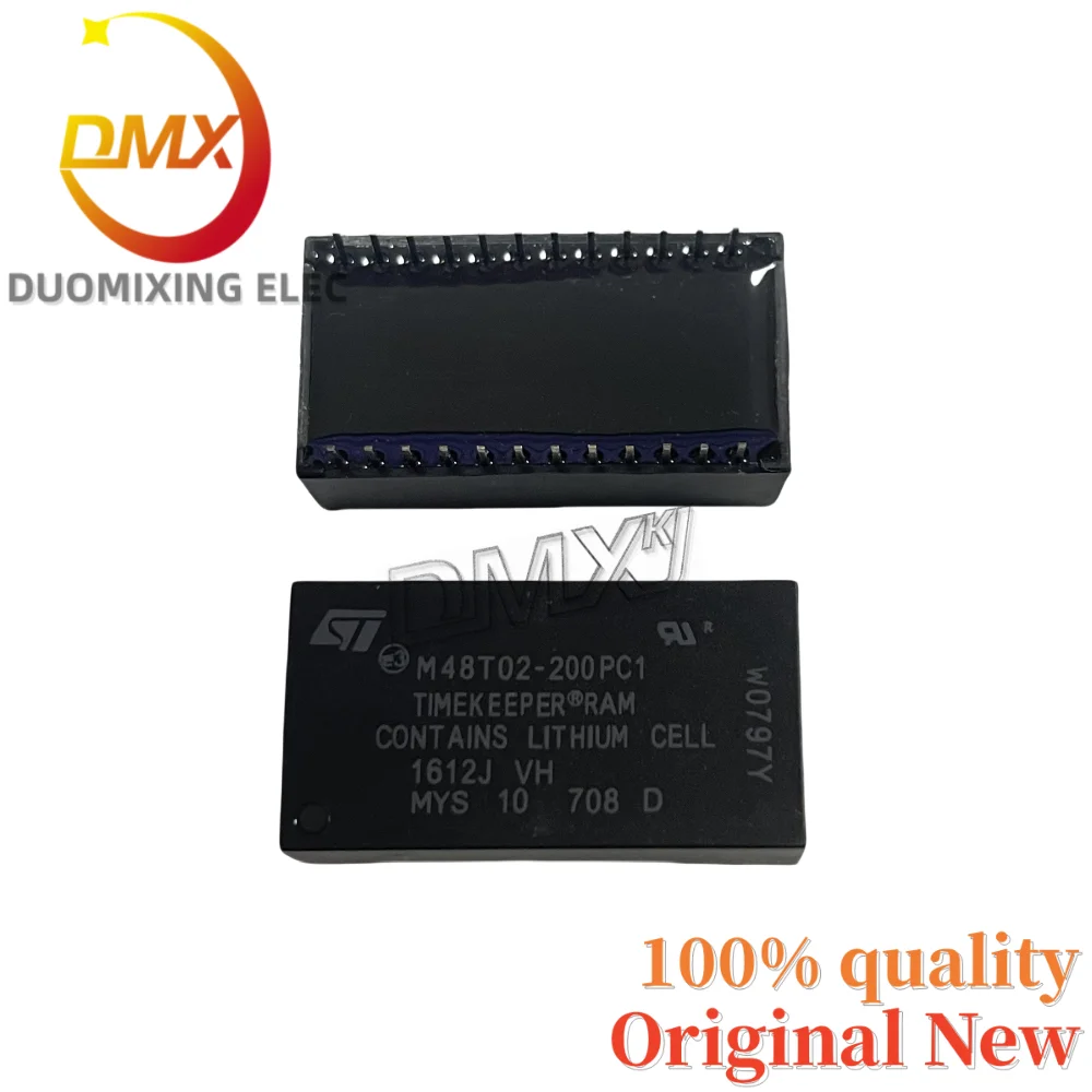 

5PCS/LOT 100% New M48T02-200PC1 DIP-24 Clock Chip