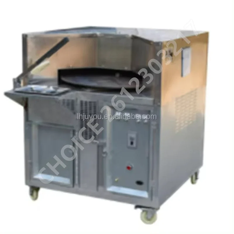 Commercial Rotating Flat Naan Bake Making Big Capacity Electric Gas Tandoor Lebanese Chapati Arabic Roti Pita Bread Oven