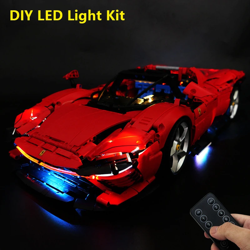 

Комплект светодиодных фонарей «сделай сам» 42143 Daytona SP3 Technic Supercar, модель строительного блока, дистанционный декоративный дисплей, только подарок для влюбленных