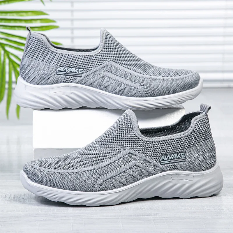 Casual Sportschoenen Voor Heren Herfst Ademende Lichtgewicht Slip-On Sok Sneakers 2024 Outdoor Atletische Jogging Tenis Wandelschoenen