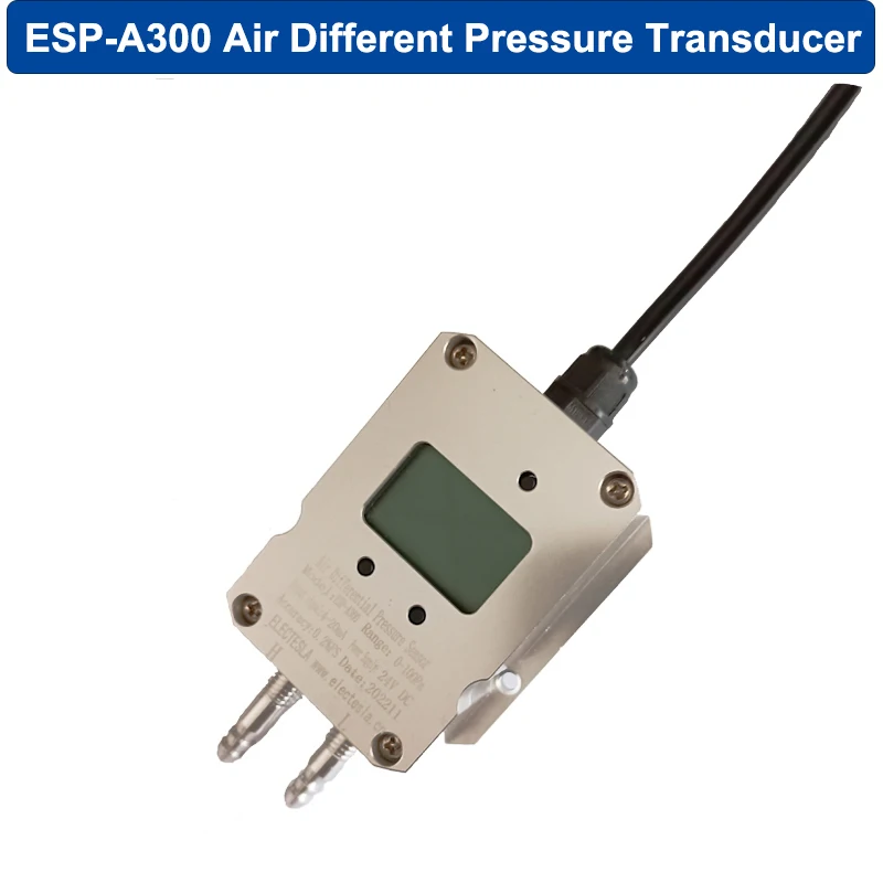 

4-20mA RS485 LCD Air Pressure Sensor Digital Wind Differential Pressure Transmitter Sensor -50-0-50Kpa Gas Pressure Transmitter