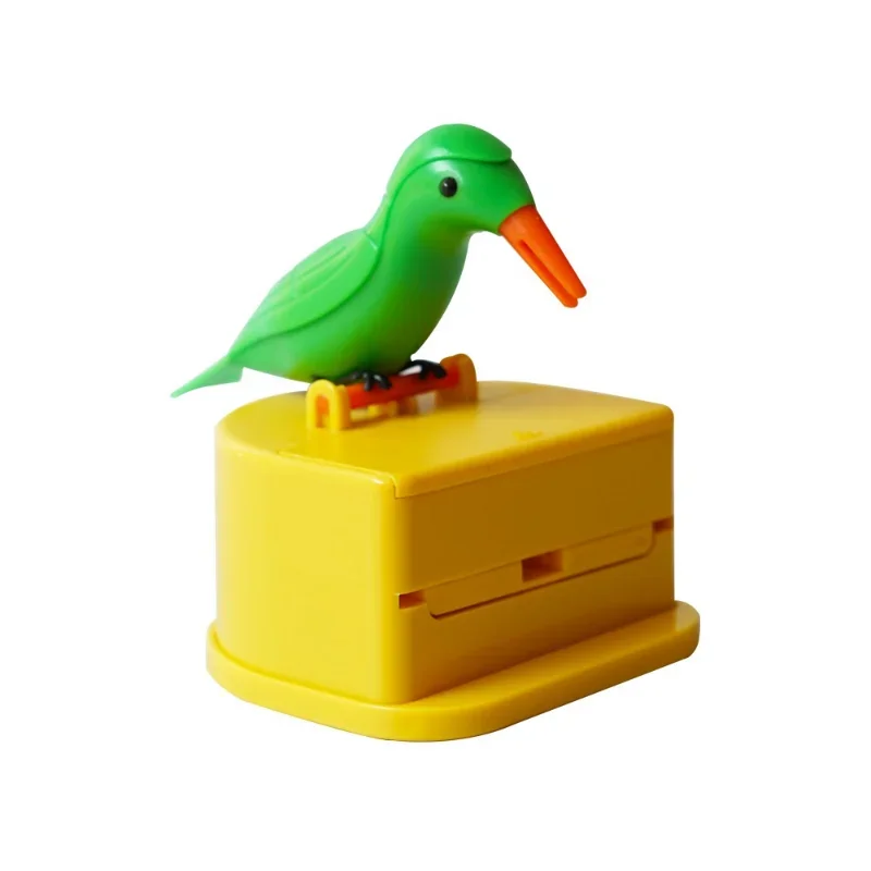 1Pc New Small Bird Toothpick Container Automatic Toothpick Dispenser Toothpick Holder Home Decoration Kitchen Accessories