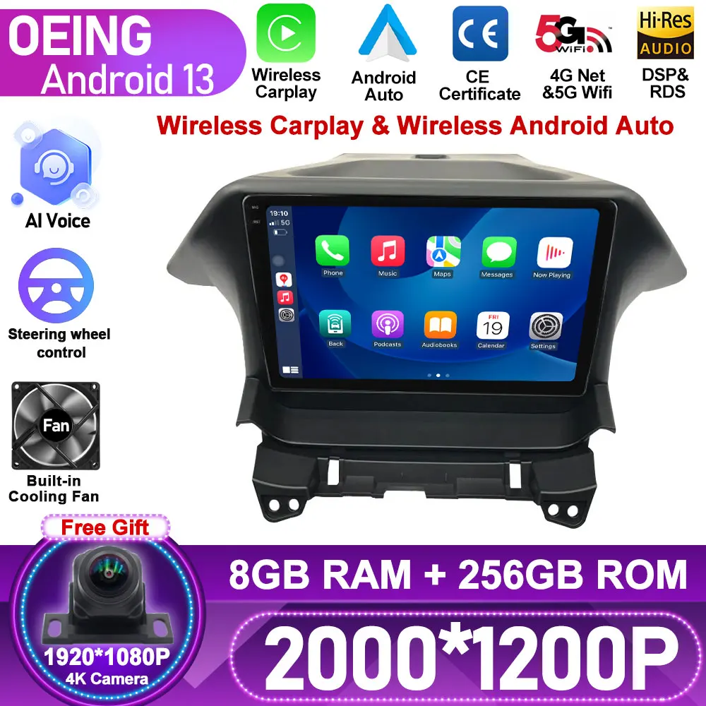 For Honda Odyssey 2009 - 2014 Android Car Radio Stereo Multimedia Video DSP Player GPS Navigation Autoradio Tape Recorder BT 5.0