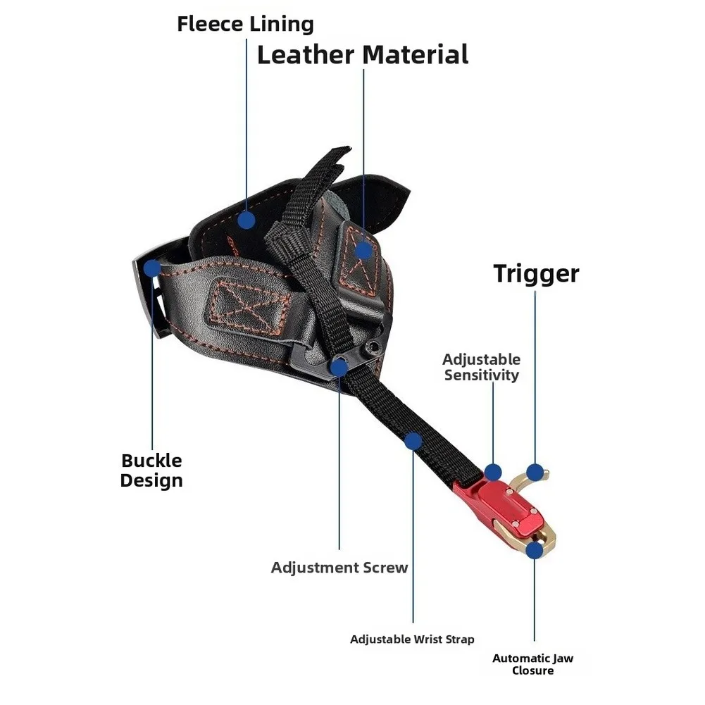 Fireball For Bow Release with Adjustable Strap and Rotating Head Design Built for Precision Release and Long-Term Durability