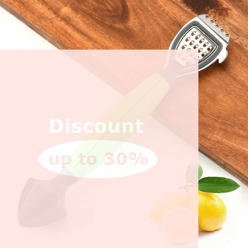 [Multifunctional Lemon Juicer Green Handle Stainless Steel Blade For Citrus Juicing Grating Kitchen Tool]