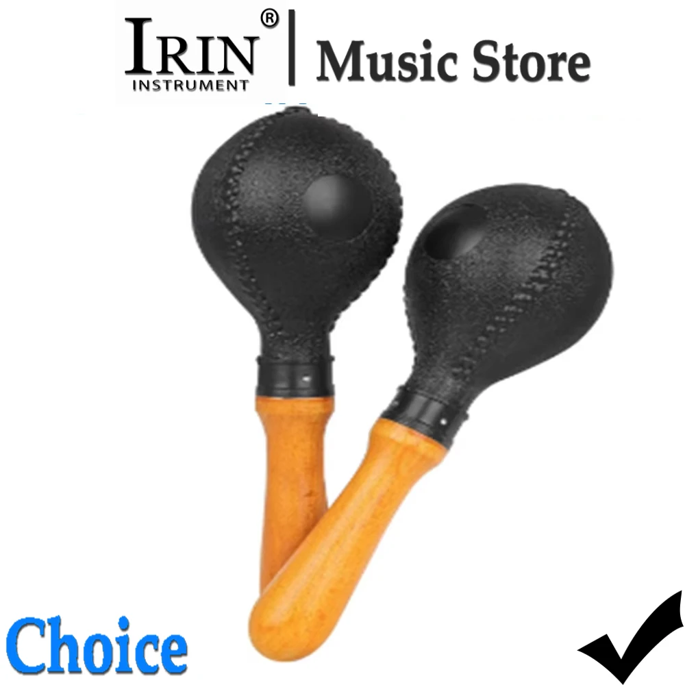Orff Shaker Percussion Shake Musical Instrument ABS Sand Ball Solid Wood Handle For Use in KTV Accompaniment Pair Shaker