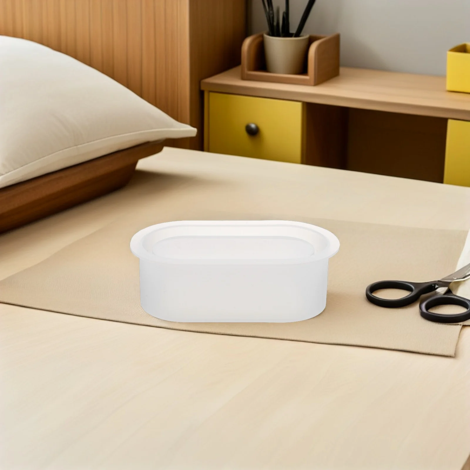 2 قطعة قوالب زارع السيليكون شكل بيضاوي قالب الزهرية الراتنج الخرسانة لتقوم بها بنفسك قالب وعاء لديكور الحديقة الداخلية العصارية