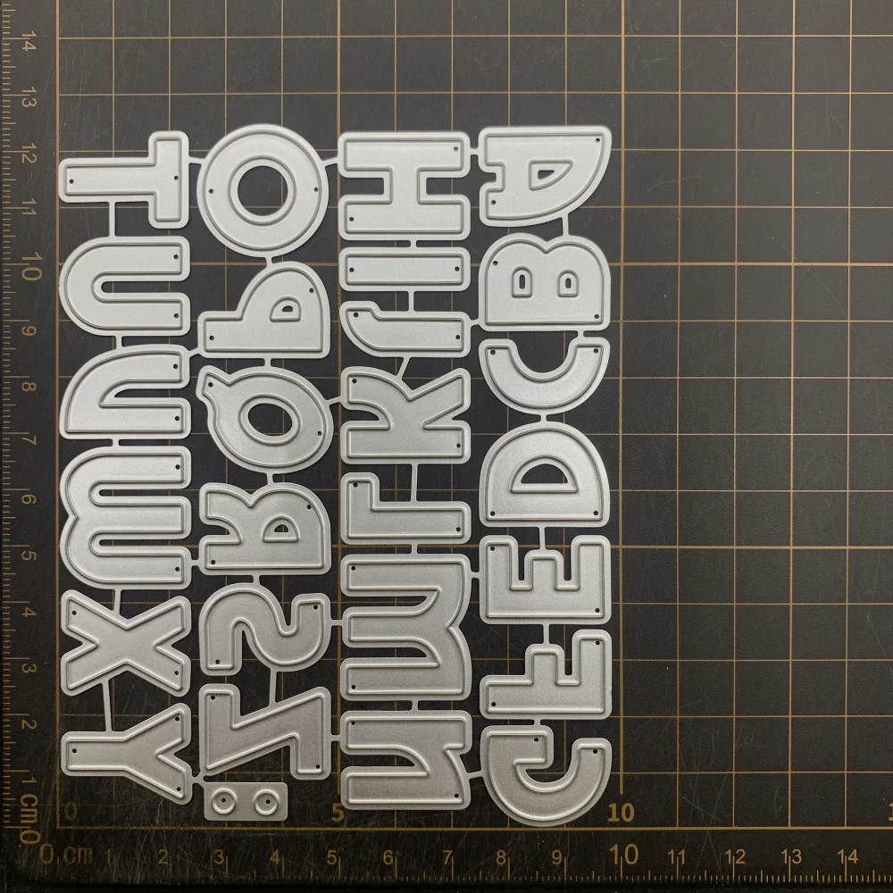 Alphabet Number Word Metal Cutting Dies Set Letters Numeral Die Cuts Scrapbooking Card Making Junk Journal DIY Paper Craft