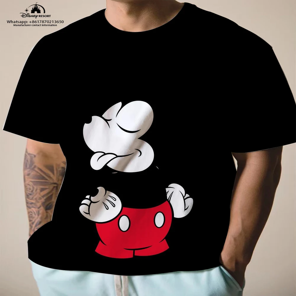 Street Mickey Minnie anime summer best-selling new round neck youth T-shirt children's T-shirt short-sleeved Japanese top y2k