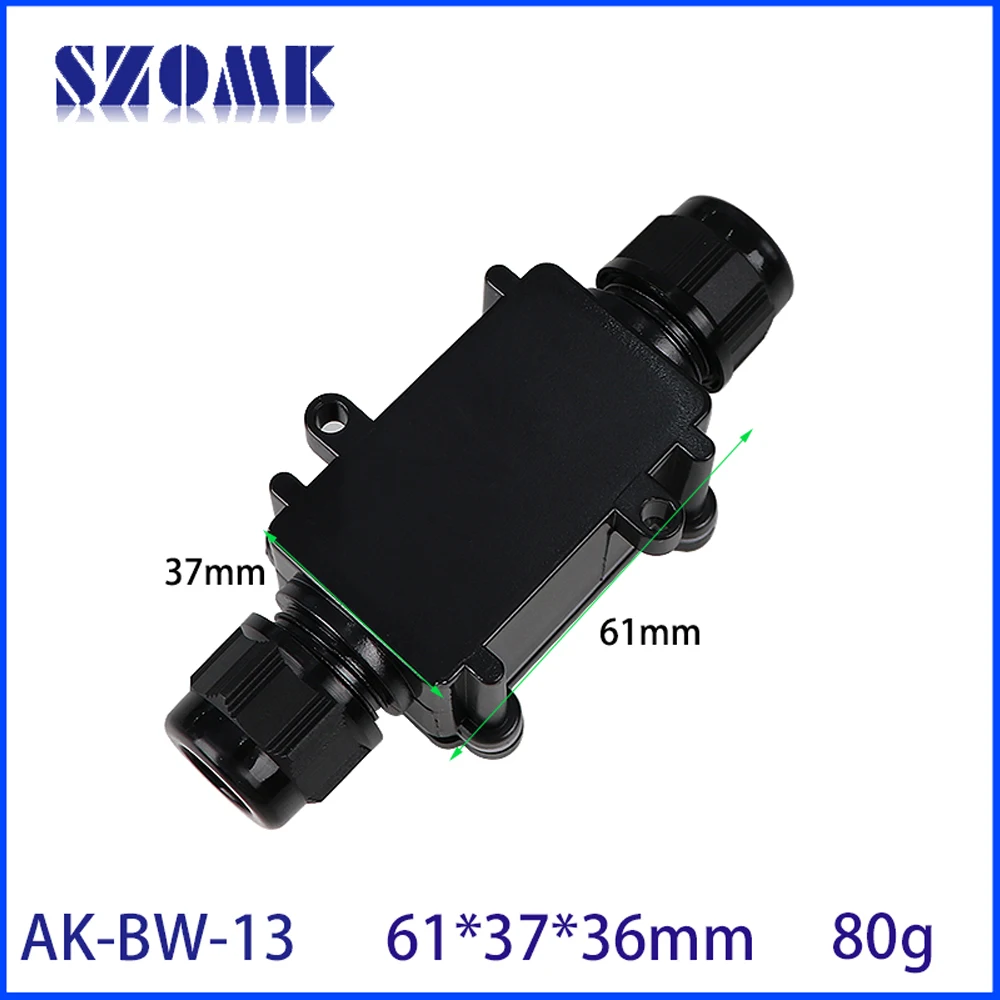 2 Terminal Block Waterproof Outdoor External Joint Junction Ip68 Enclosure Electrical Underground Cable Wire Power Connector Box