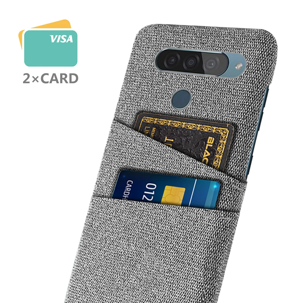 G8 ThinQ For LG G8 ThinQ Case Luxury Fabric Dual Card Phone Cover for LG G8s ThinQ LGG8 G 8 Cases Coque for LG G8S ThinQ Funda