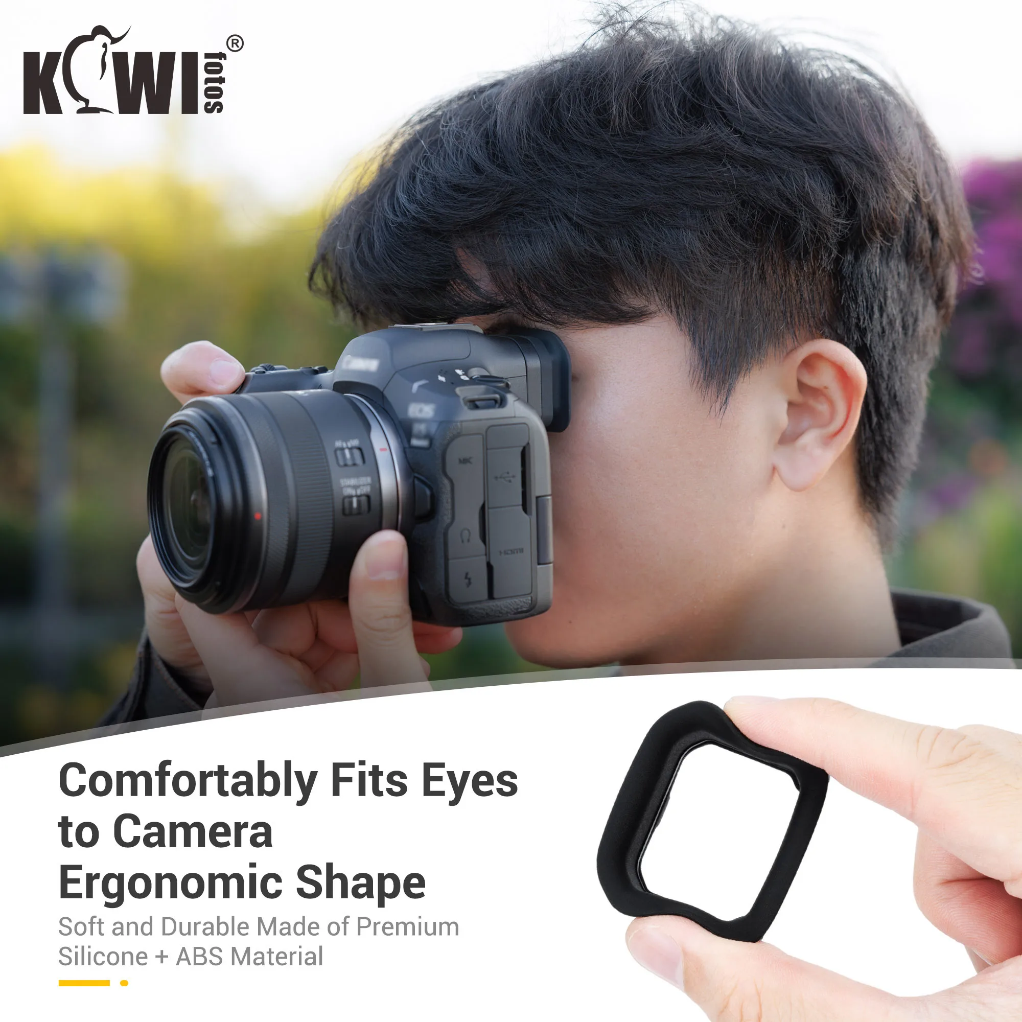 Eos r5 mark ii ocular de silicone macio estendido câmera olho copo para canon eos r5 mark ii câmeras mirrorless