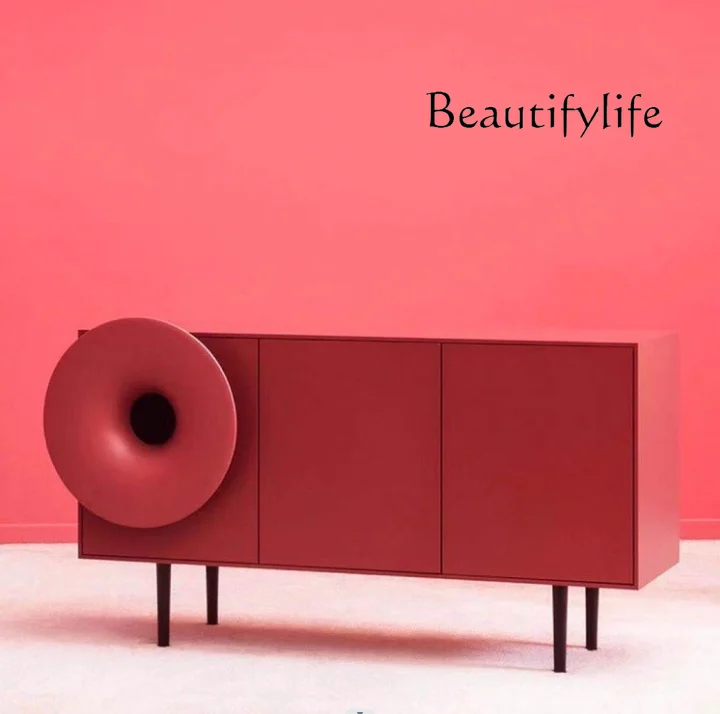 Personalized and creative speaker modeling, dining side tea cabinet, living room, bedroom, paint side  storage, entrance cabinet