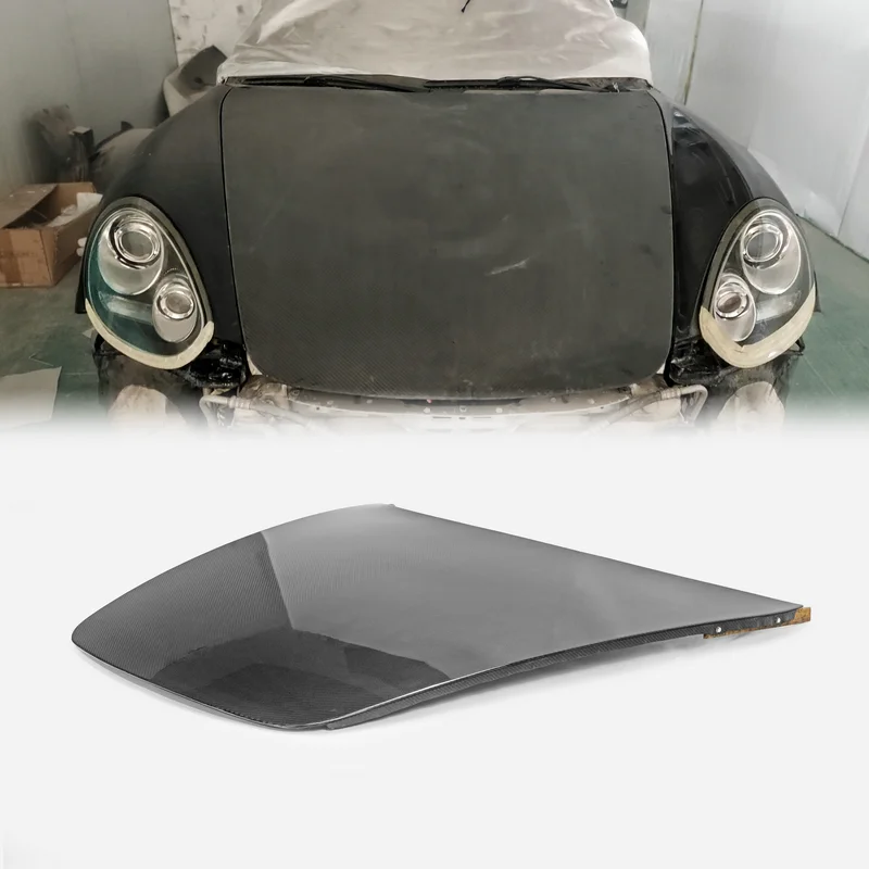 

Капот типа OE из сухого углеродного/углеродного волокна для Porsche Cayman 987, аксессуары Porsche Cayman, автозапчасти