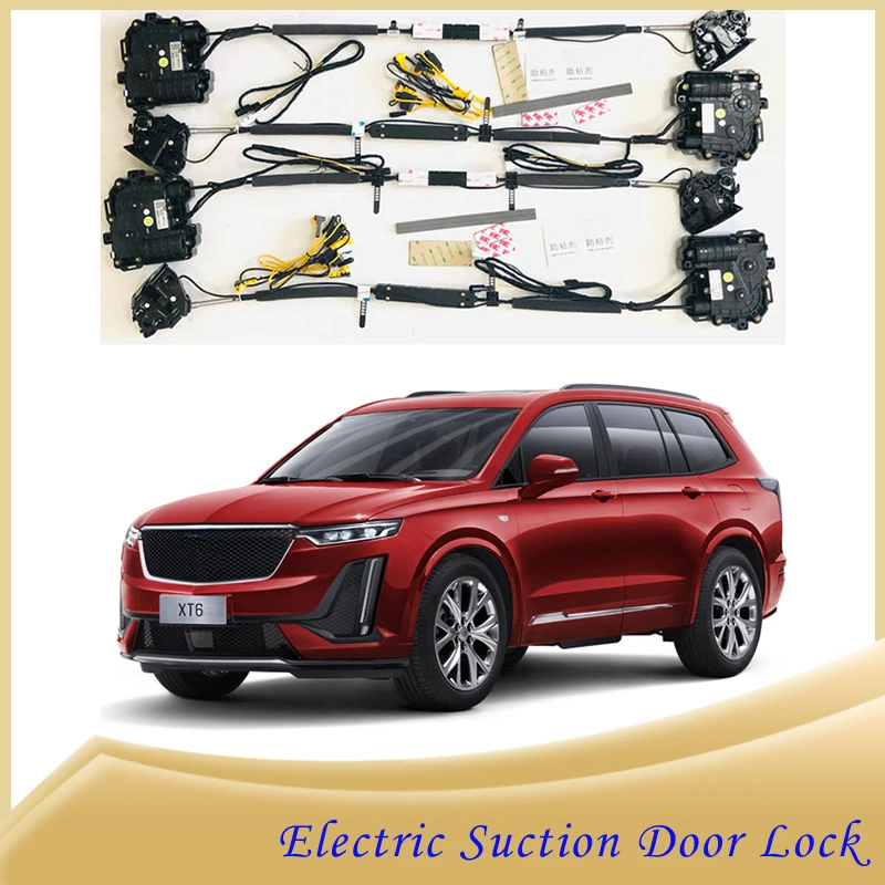 For Cadillac XT6 2014~2023 Car Soft Close Door Latch Pass Lock Actuator Auto Electric Absorption Suction Silence Closer