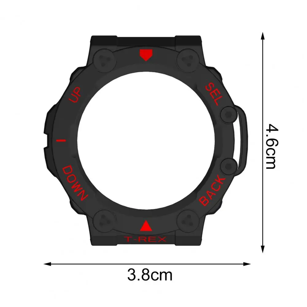 Huami Amazfit t用保護ケース,スクラッチスクリーンプロテクター,耐衝撃性,スマートウォッチ用保護ケース,アクセサリー