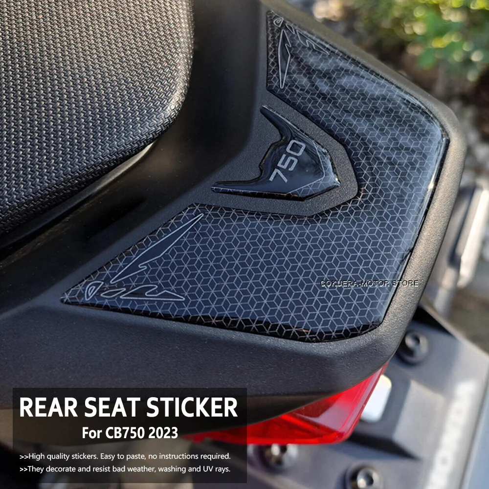 

For Honda CB750 2023 3D Resin Sticker Motorcycle Accessories Rear Seat Sticker