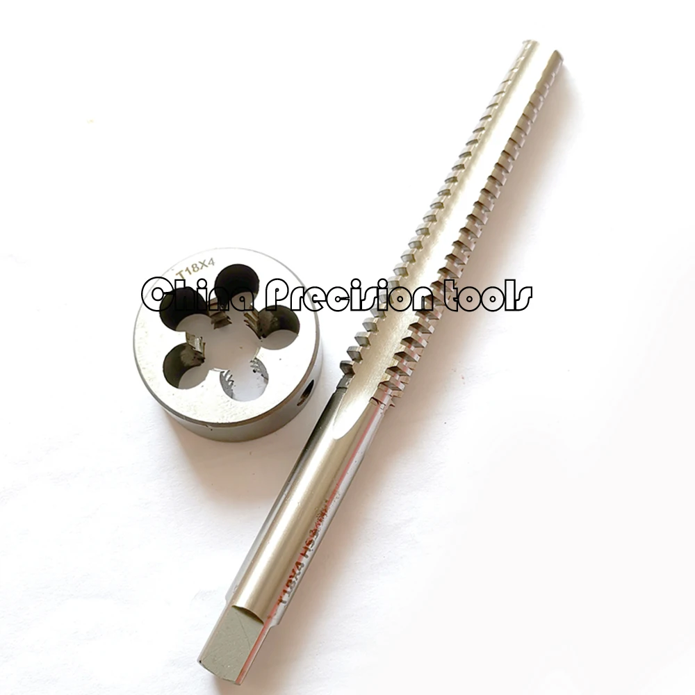 Mão Direita Tr8 Tr10 Tr12 Tr14 Tr16 Tr18 Tr20 Hss Torneira de Rosca Trapezoidal Métrica e Conjunto de Matrizes Torneiras de Mão Esquerda Conjuntos t8 T10 Peças