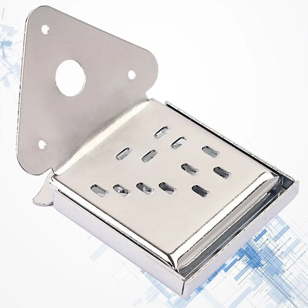 Triangle Mandolin Tailpiece Metal Construction for Guitar Mandolin Parts Fast String Change Removable Coverplate Lasting Use