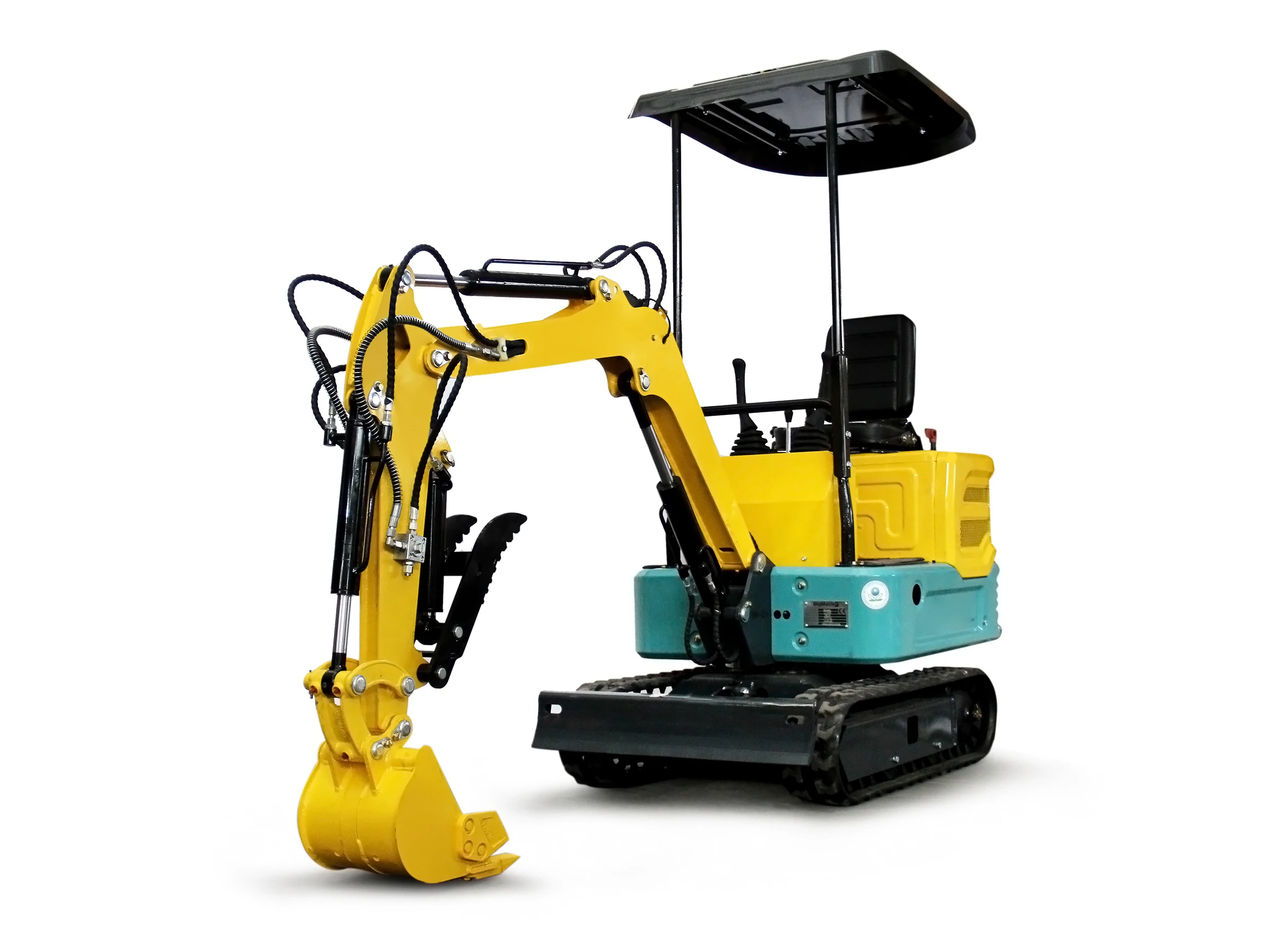 1 Ton Mini Excavator 13.5HP EPA RATO Engine Tracked Crawler Digger Robust Hydraulic System Manufacturer USA Stock Free Shipping