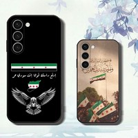 Syrian Syria Flag Phone Case For Samsung Galaxy A52 A12 A51 S21 Edge S22ULTRA S23 S20LITE Plus Ultra Black Cover