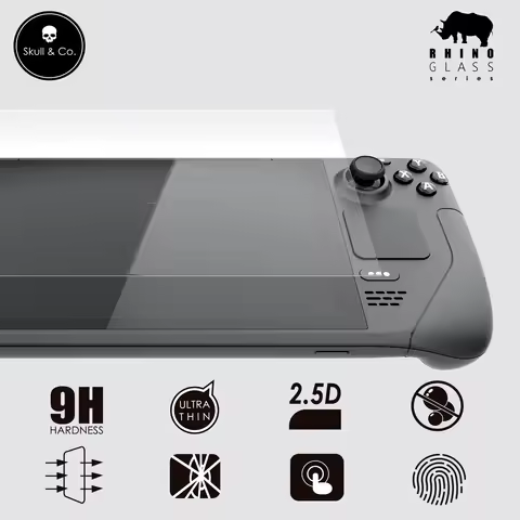 Skull &amp; Co. Tempered Glass Film Screen Protector for Steam Deck/OLED 2 PCS PACK