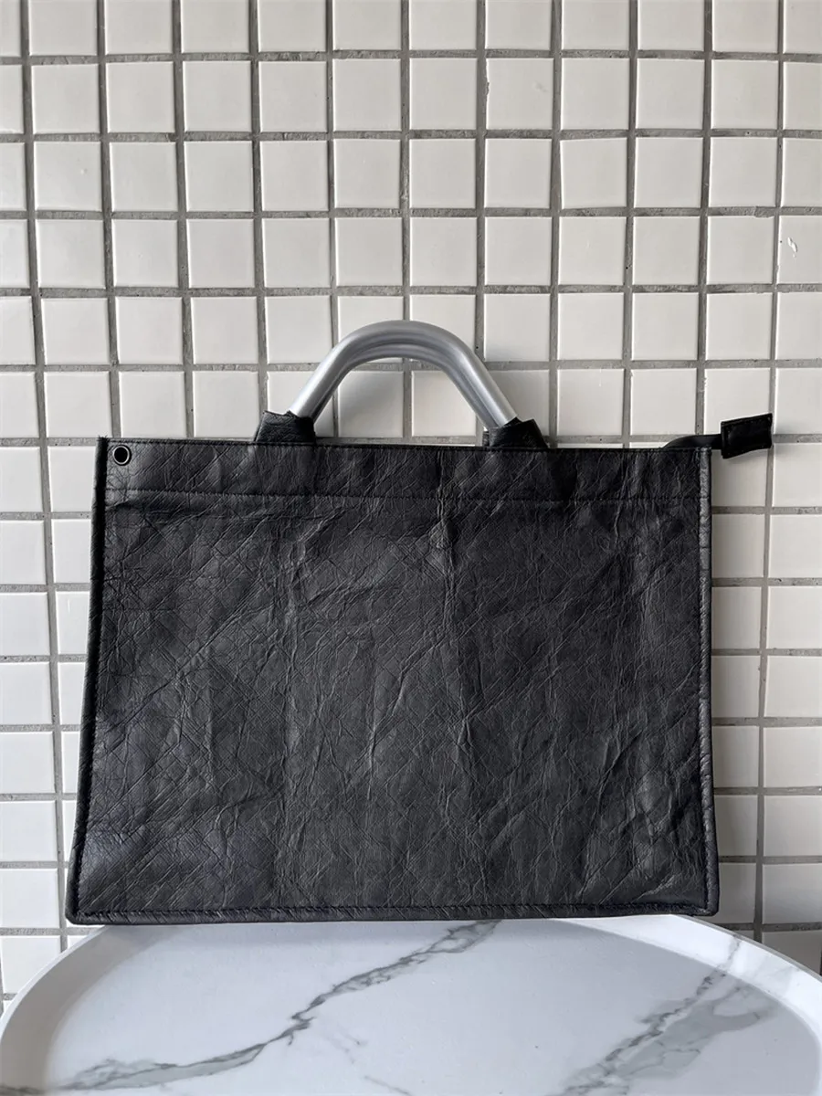 Dupont Paper Briease Borsa per laptop in pelle Palmare per pendolarismo Borsa per notebook semplice ed ecologica leggera ex