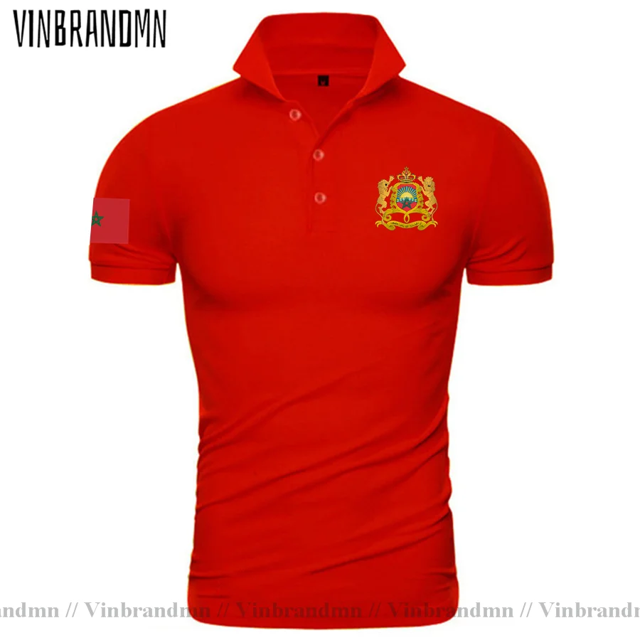 The Western Kingdom of Morocco Moroccan men Polo Shirt Fashion Nation Team Shirt Sporting Clothing Tops Country MAR Polo Shirts