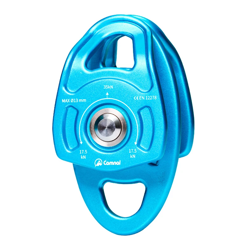 

climbing pulley crossing double hoisting and transportation coaxial pulley transportation movable side plate