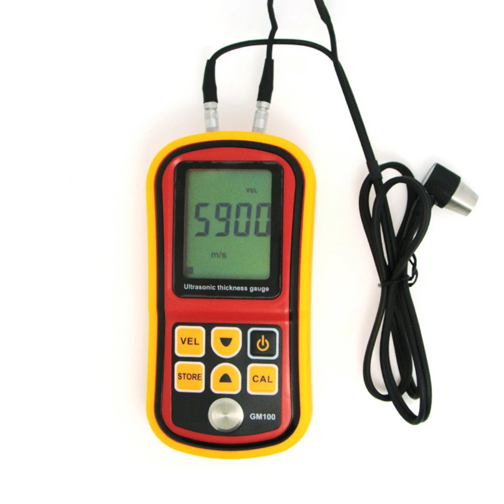 

GM100Цифровой ультразвуковой толщиномер, тестер, пластик, стекло, керамика, металлическая стальная пластина, толщиномер стен из нержавеющей стали