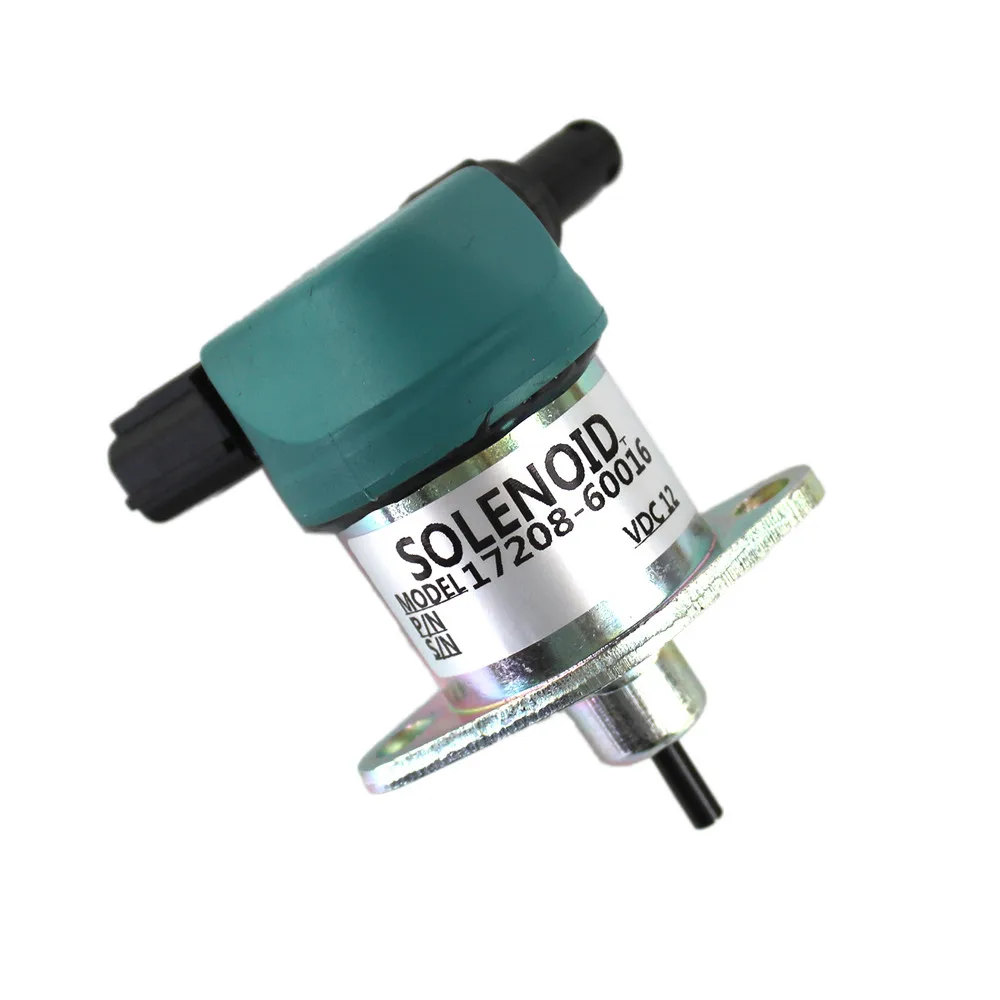 Solénoïde D\'arrêt De Carburant 12V 17208-60015 17208-60016 17208-60010 Convient pour Kubota D905 D1005 D1105 V1205 V1305 avec 3 mois de garantie