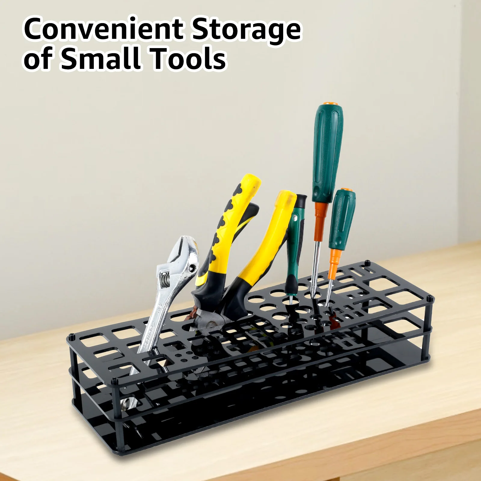 Screwdriver Storage Rack Plastic 3-Layer Screwdriver Organizer Holder Sturdy Screwdriver Tool Holder Rack for Scissors